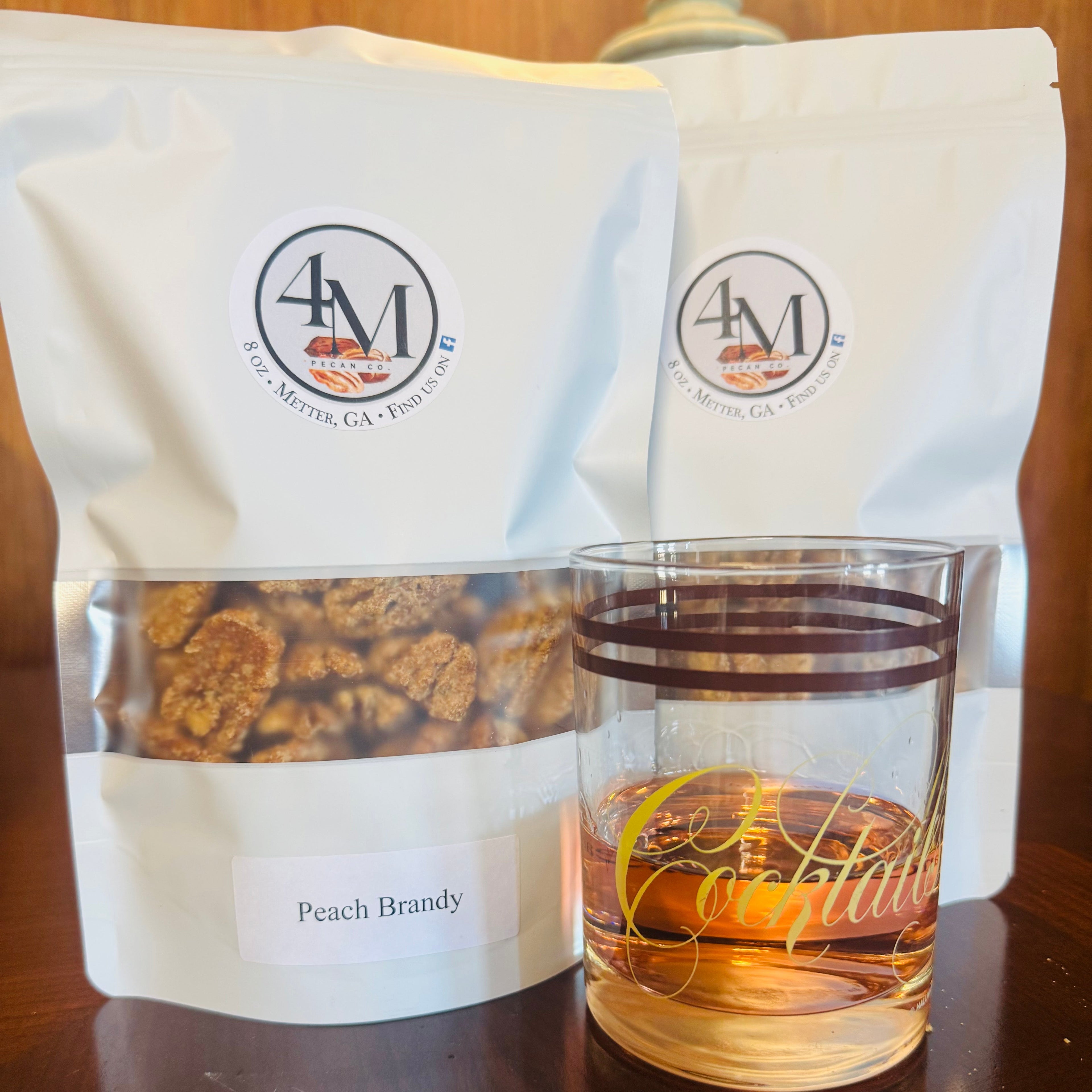 Peach Brandy Candied Pecans