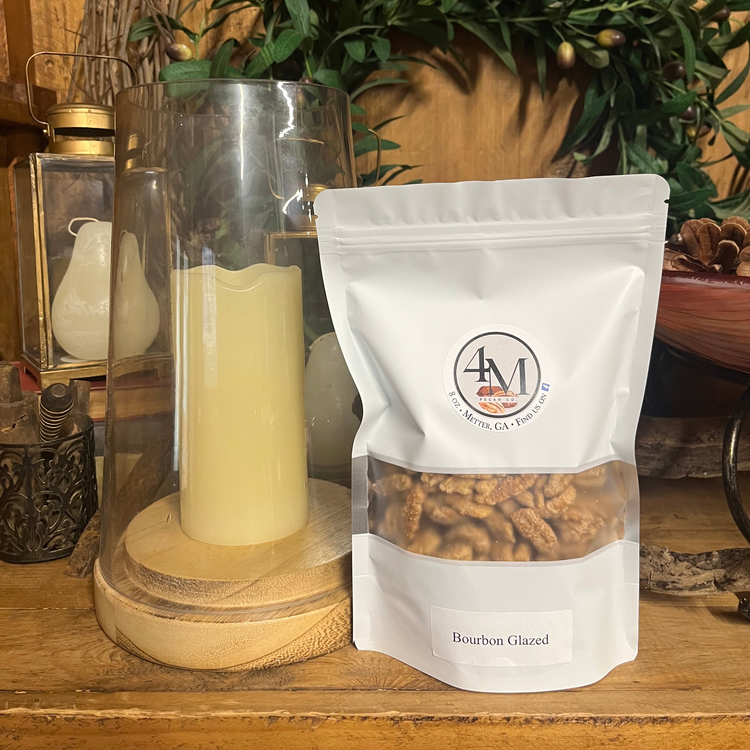 Bourbon Glazed Candied Pecans